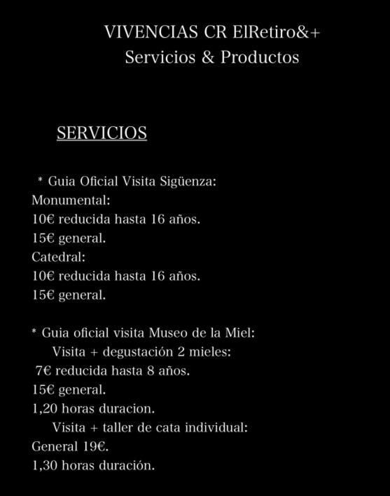 El Retiro & Gastro Vivencias Villa Siguenza Eksteriør bilde